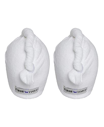 Turbie Twist Microfiber Hair Towel Wrap for Women and Men (2 Pack) Turbie Twist Microfiber Hair Towel Wrap for Women and Men (2 Pack)
